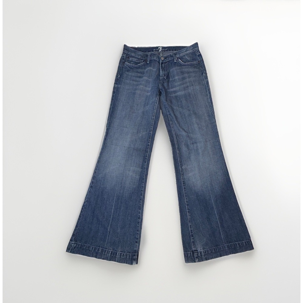 7 For All Mankind Dojo Jeans Womens Size 31 - 31x31 Flare Leg Boho Hippie